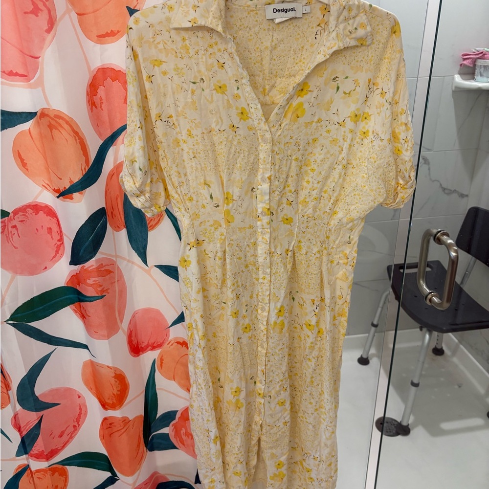 Desigual sunny Yellow Floral Dress